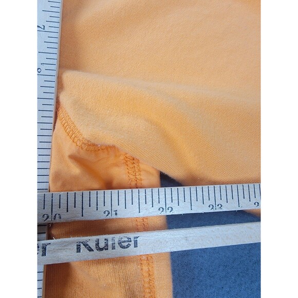 Lucky Brand Sweatshirt Womens XL Orange Embroidered Floral Square Neck Boho - Picture 9 of 12